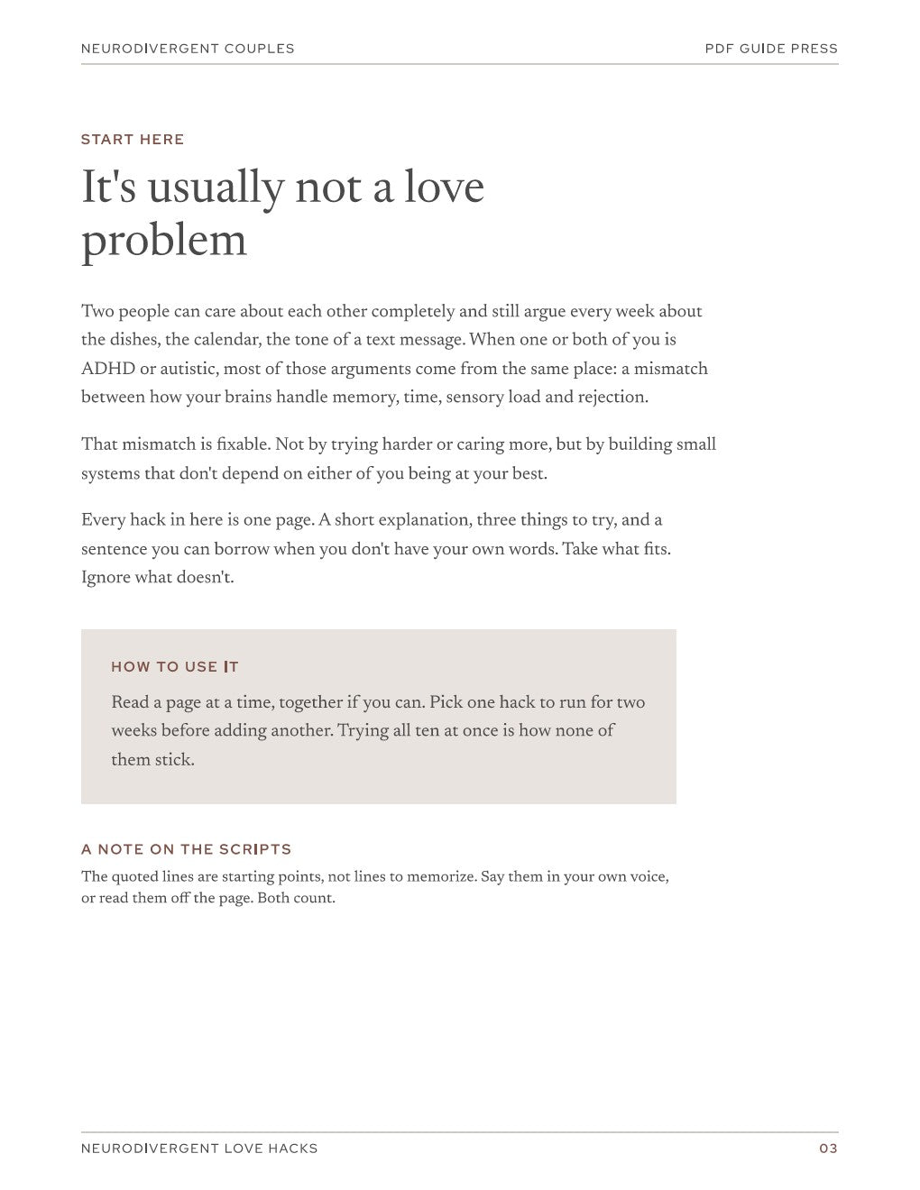 Neurodivergent Love Hacks