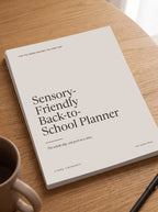 Sensory-Friendly Back-to-School Planner